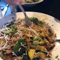 Thai Peanut sesame pasta made vegan at Provision Restaurant in Port St Joe