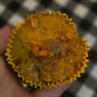 Pumpkin chocolate cheesecake at Cavegirl Coffeehouse in Longmont