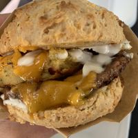 Breakfast sandwich   at Erin McKenna's Bakery in Santa Monica