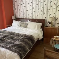 Garden view room  at The Base Vegan Retreat & Small Animal Sanctuary in Bristol