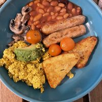 Cooked breakfast  at The Base Vegan Retreat & Small Animal Sanctuary in Bristol