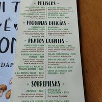 Menu 7/01/2023 at Emporio Canela in Canela