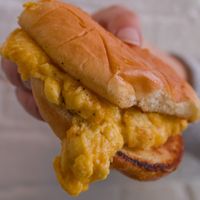 Egg sandwich  at The Gradient in Brooklyn