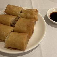 Spring Rolls (shiitake mushrooms, carrots, celery) at M Garden Vegetarian 常悅素食 in Kowloon