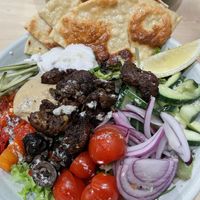 “Lamb souvlaki bowl"  at Home Vegan Bar in Docklands