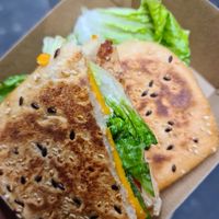 Cheekin panini at Home Vegan Bar in Docklands