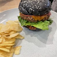 Vegan Bacon cheeseburger   at Home Vegan Bar in Docklands