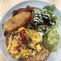 Big breakfast with vegan feta add   at Home Vegan Bar in Docklands