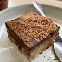 Raw salted caramel cake at Home Vegan Bar in Docklands