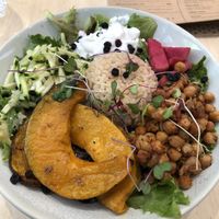 Moroccan bowl minus the avocado because I’m allergic, so yummy.  at Home Vegan Bar in Docklands