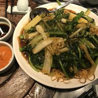 Veg. Fried noodles with black pepper sauce at Pure Veggie House 心齋 - Xīn Zhāi in Kowloon