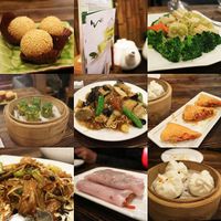 A mix of mains and dim sum at Pure Veggie House 心齋 - Xīn Zhāi in Kowloon