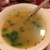 Quinoa soup at El Colonial in Chivay