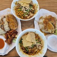 Ban Mien, Chicken Rice, Yuan Yang (Chicken Rice with Char Siew) at Kang Su 康素 - Sims Dr in Central Singapore