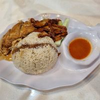 Yuan Yang (char siew & chicken) rice at Kang Su 康素 - Sims Dr in Central Singapore