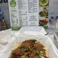 The veggie pizza at NewLife Natural Vegetation Cell Food in Nassau