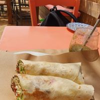 Vegan wrap at Tohu in Naxos