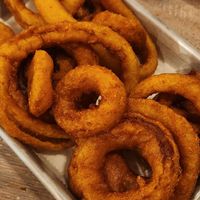 Homemade Onion Rings! With Real Onions Inside! at Turf Surf & Earth in Somerville