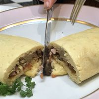 Inside of omelette  at Ladurée in Beverly Hills