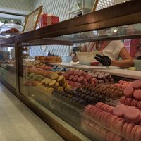 Macarons (most are vegan and clearly marked) at Ladurée in Beverly Hills