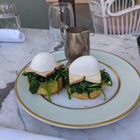 Eggs Benedict at Ladurée in Beverly Hills