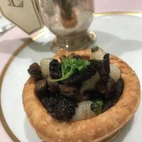 Savory Mushroom Pastry with gravy at Ladurée in Beverly Hills
