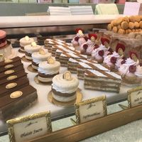 Fancy desserts at Ladurée in Beverly Hills