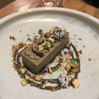 Matcha cheesecake at Te Quiero Verde in Barcelona