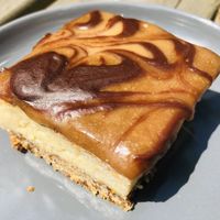 Caramel cheesecake at Perron X Coffee in The Hague