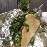 Prob a half lb at Hungry Hippie Tacos in Grand Marais