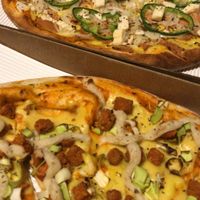 Tempeh and Portuguese options at JOY in Brasilia