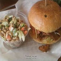 Carolina BBQ Seitan sandwich at M Cafe in Beverly Hills