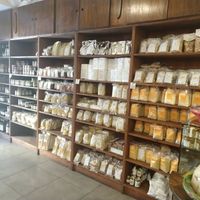 Organic stuff for sale in his store at Un Gelsomino in Salerno