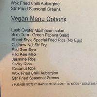 As of June 2019 at Talay Thai Kitchen in St Ives