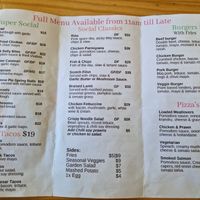 Menu from 17.10.2022 at Social Club in Rotorua