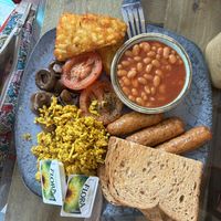   at Scoff Troff Cafe in St Ives