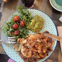   at Scoff Troff Cafe in St Ives