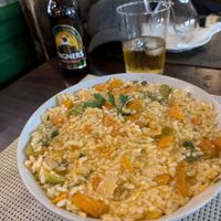 Vegetable risotto at Portobello in Lanzarote