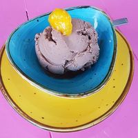 Chocolate ice cream vegan at Pico Feliz in Samara