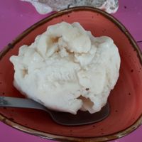 Lemon and ginger vegan ice cream at Pico Feliz in Samara