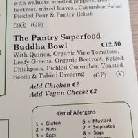 A sampling of the vegan and vegetarian salads on the menu at The Pantry Café in Kilkee