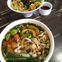 Vegan Bun Chay Nuong (top), Vegan Pho (bottom) at The Pig and The Lady in Honolulu