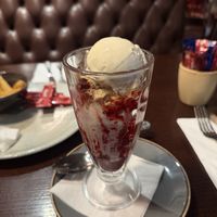 Bakewell Berry Sundae (vegan option)  at Abbey Tavern in Howth