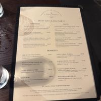 Menu  at Abbey Tavern in Howth