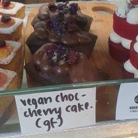 Choc cherry cake at Yellow Espresso in Ballarat