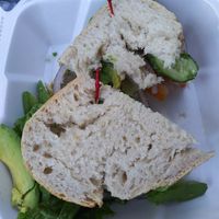 Veggie sandwich on sourdough at The Sunset Cafe in Cle Elum