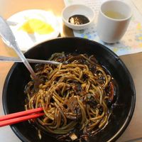 Jajangmyeon - noodles with black bean sauce at Jin Mi - 진미 in Jeonju