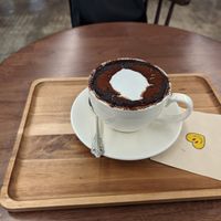 Tiramisu cream latte at Cafe La Moire in Jeonju