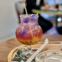 Passionfruit-ade; fizzy and delicious   at Cafe La Moire in Jeonju