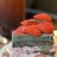 Strawberry in the forest. 숲속딸기. with Korean Mugwort   at Cafe La Moire in Jeonju